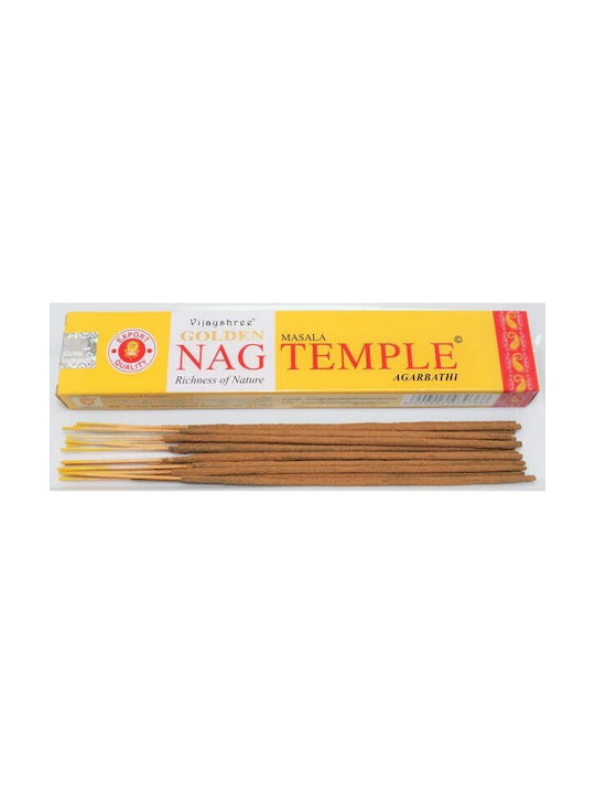 Ароматни Стик Golden Nag Temple Vijayshree Masala Agarbathi Кадилни Пръчици 15г