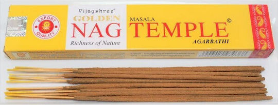 Golden Nag Temple Vijayshree Masala Agarbathi Incense 15g Home Fragrance Sticks
