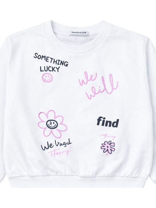 Kids Sweatpants Set White
