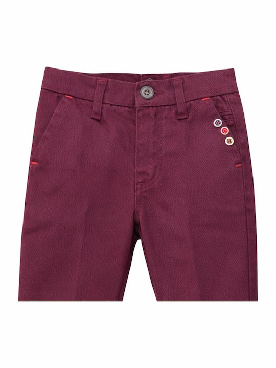 Kids Burgundy Trousers
