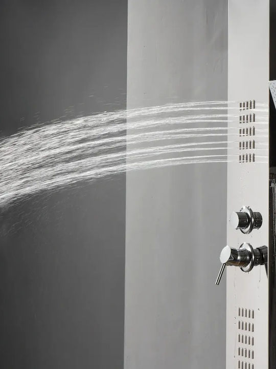 H2O Duschsäule Silber