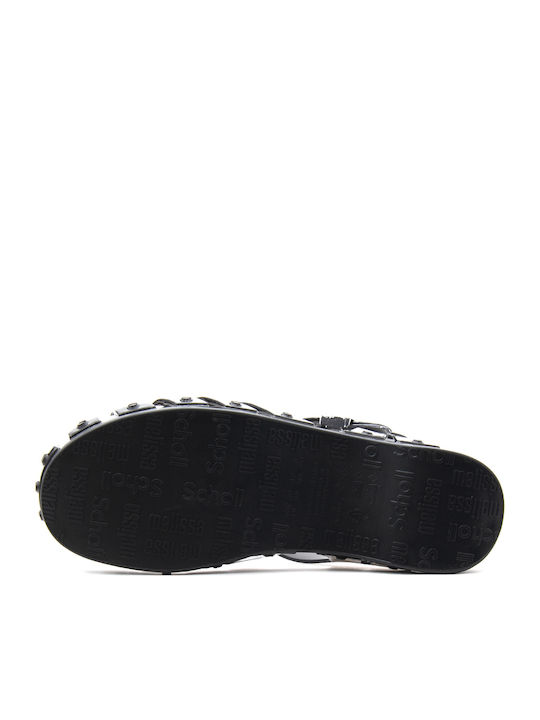 Damen Flache Schwarze Sandalen