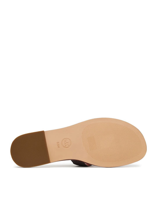 Damen Flache Sandalen Braun