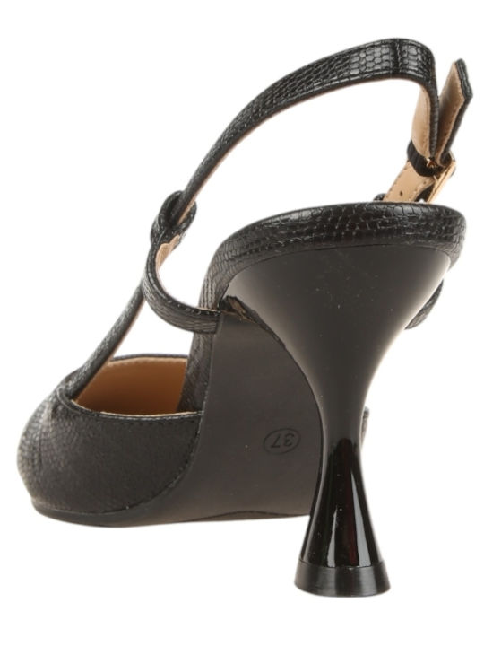Heels with Strap Black