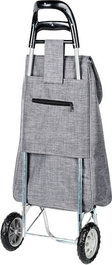 Stoff Einkaufswagen Für Markthalle Grau 28x38x96cm
