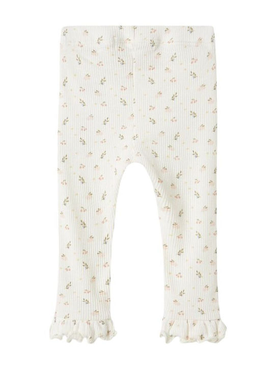 Kids Leggings Long White-Beige