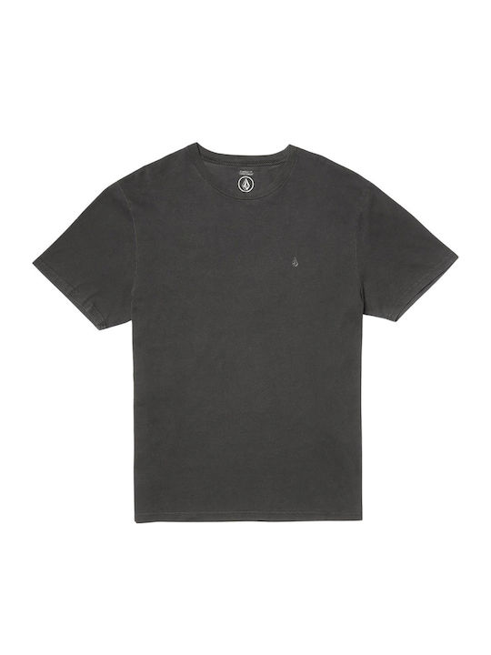 Solid Stone Herrenblusen Kurzarm T-Shirt Schwarz
