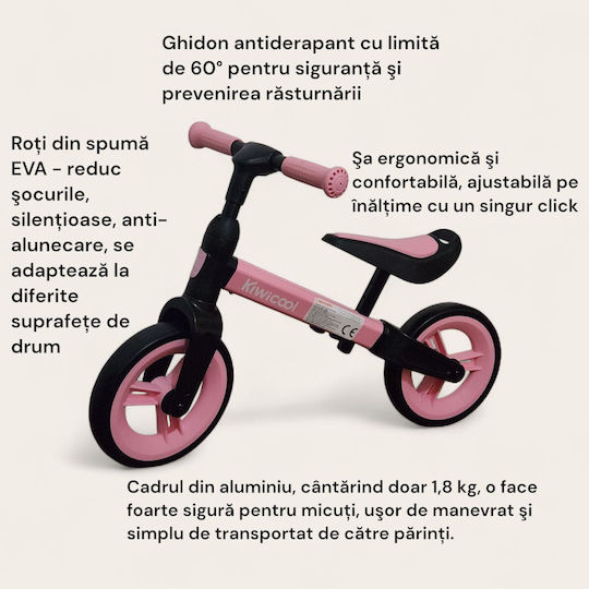 Bicicletă Fără Pedale Roz