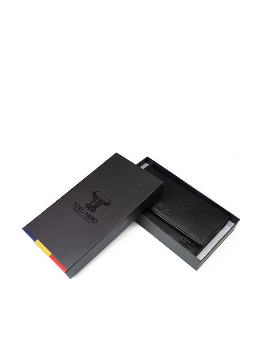 Portofel De Damă Din Piele Cu RFID Negru
