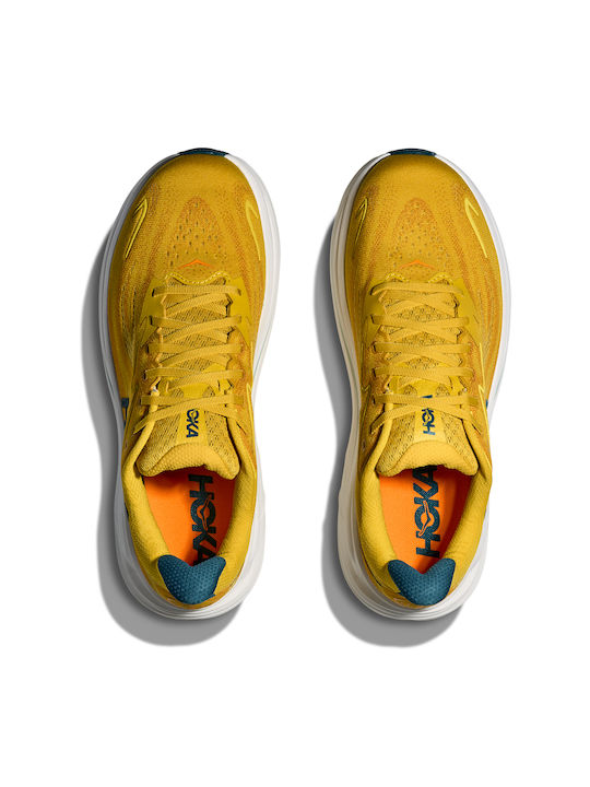 HOKA Clifton 10 Men's Sport Shoes Running Yellow Gold / Tidal Wave