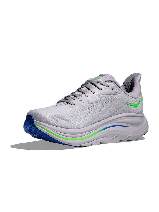 Clifton 10 Men's Sport Shoes Running Gray / Green