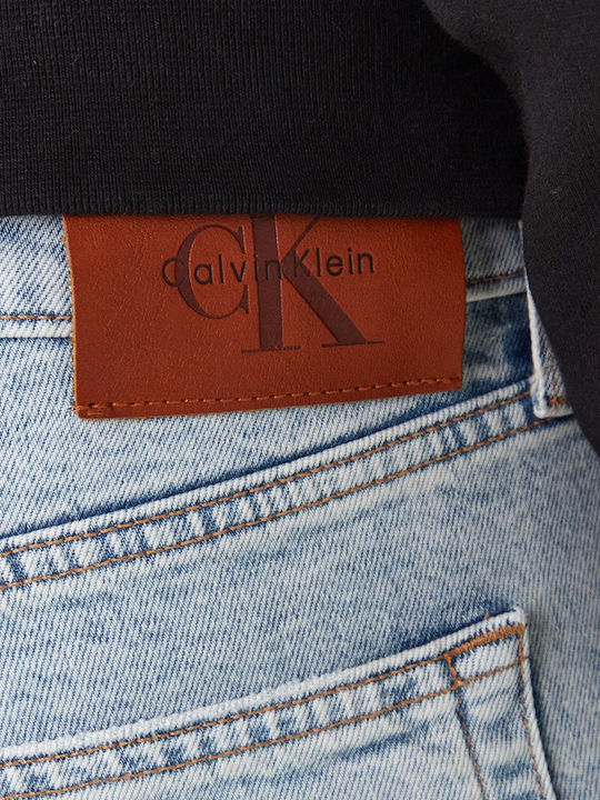 Ανδρικό Παντελόνι Τζιν Ελαστικό με Slim Tapered Εφαρμογή Μπλε