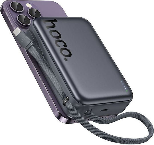 Hoco Q44A MagSafe Power Bank 20000mAh 45W με Θύρα USB-C Power Delivery / Quick Charge 3.0 Μαύρο