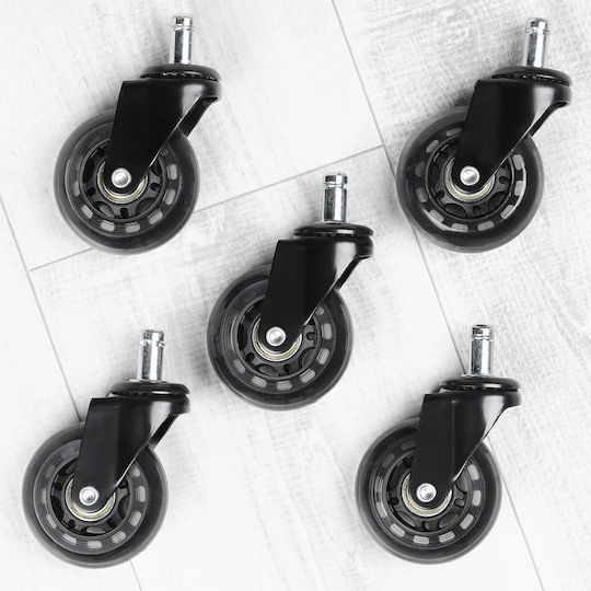 Vilde Metallic Furniture Wheel with Wheels 6.3x6.3cm 5 Pieces