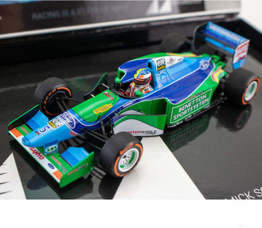 Mick Schumacher Model Car Benetton Ford B194 Demo Run Belgium Gp 2017 1:43 Scale Blue 2017