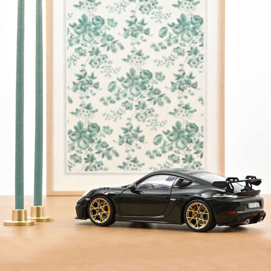 Porsche 718 Cayman GT4 RS 2023 Weissach Pack Verde Mașină Model 1:18 Norev