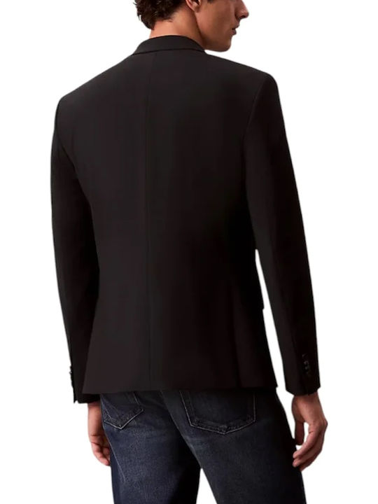 Calvin Klein Winter Men’s Suit Jacket with Slim Fit Black