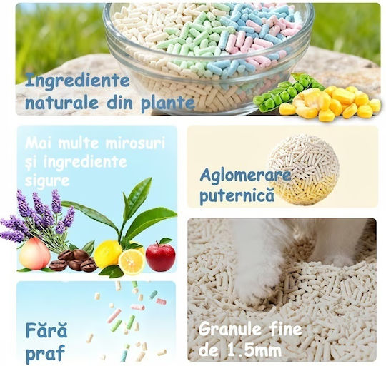 Nisip Pentru Pisici Tofu Fără Parfum 6l