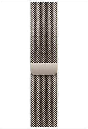 Apple Watch Series 11 Titanium 46mm Waterproof with eSIM and Heart Rate Monitor (Natural Titanium Case with Natural Milanese Loop - M/L)