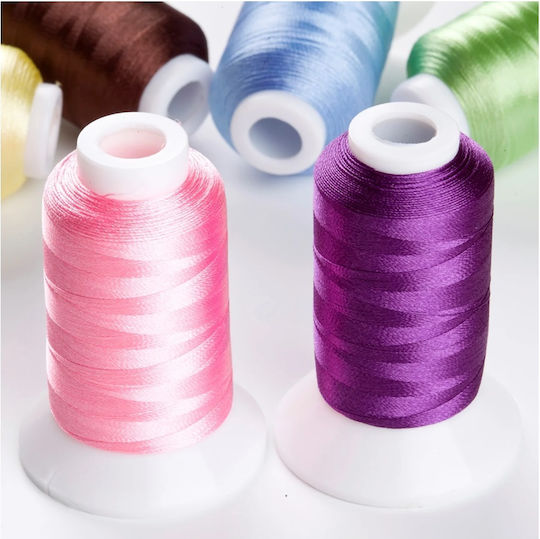 Stickerei Fäden Set 40 Spulen 1000 Meter Bruder Farben