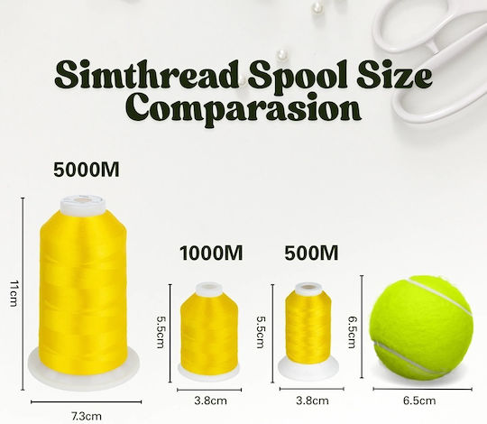 Embroidery Thread Set 120 Spools 500 M Multicolor