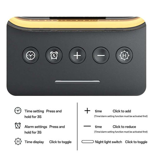 Yesido Асимов Безжичен Зарядно Устройство (Qi Pad) 25W Черен (DS37)