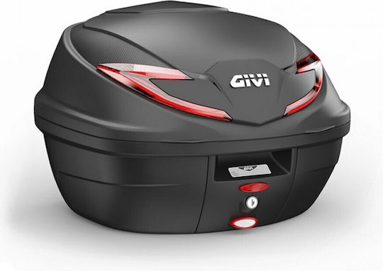 Givi B360N Monolock Motorcycle Top Case With Red Reflector 36lt Black