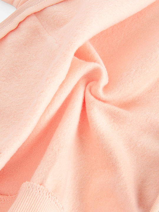 Kinder-Sweatshirt Strickjacke mit Kapuze Orange