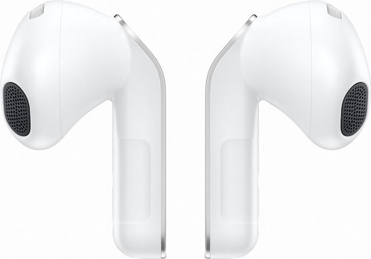 Samsung Galaxy Buds4 Bluetooth Handsfree Ακουστικά με Αντοχή στον Ιδρώτα και Θήκη Φόρτισης Λευκά