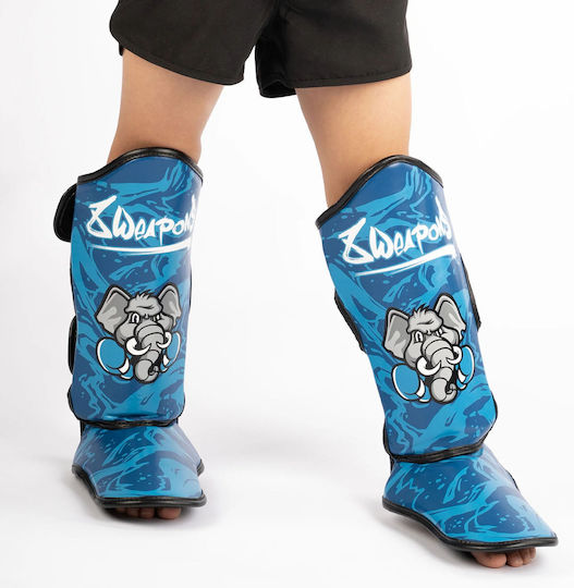 8 Weapons Kids Blue Shin Guards