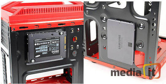 NCORE SC260 Mini Tower Κουτί Υπολογιστή Κόκκινο