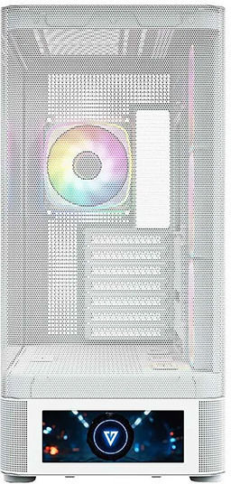 Modecom Volcano AQ500 Gaming Midi Tower Κουτί Υπολογιστή με Πλαϊνό Παράθυρο και ARGB Φωτισμό Λευκό