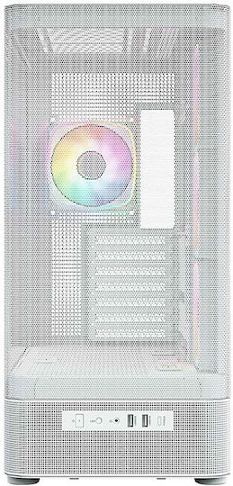 Modecom Volcano AQ400 Gaming Midi Tower Computer Case with Side Window White