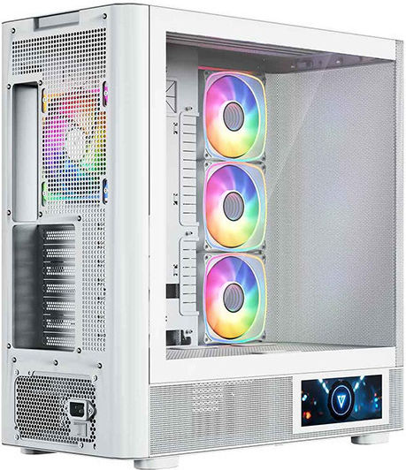 Modecom Volcano AQ400 Gaming Midi Tower Computer Case with Side Window White