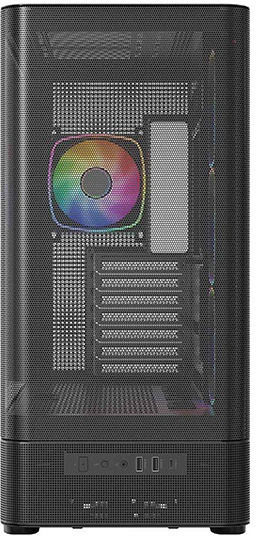Modecom Volcano AQ400 Gaming Midi Tower Κουτί Υπολογιστή με Πλαϊνό Παράθυρο Μαύρο