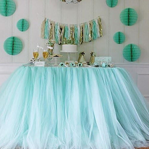 Decorative Tulle Alista Home 15 Cm Width 22 Cm Length Polyester Blue