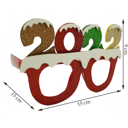 New Year's Eve Party Glasses 2022 Red Plastic Polyester Alista Home