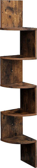 Corner Shelf Wall 20x20x127.5cm Brown Corner Shelf Wall 20x20x127.5cm Brown