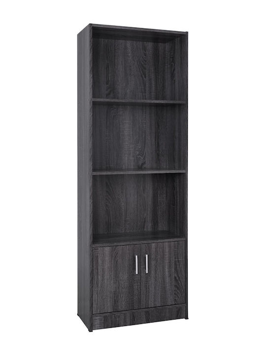 Bibliotecă Hayden Cărbune de lemn 60x30x174cm