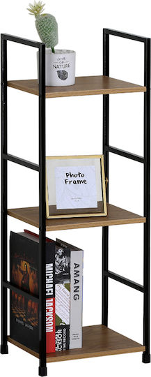 Bücherregal Artemis-3080 Dross 3 Regale 29,1x23,5x80cm Schwarzer Metallrahmen Bücherregal Artemis-3080 Dross 3 Regale 29,1x23,5x80cm Schwarzer Metallrahmen