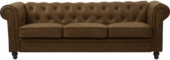 Chesterfield Τριθέσιος Υφασμάτινος 203x84x67εκ. Chesterfield Τριθέσιος Υφασμάτινος 203x84x67εκ.