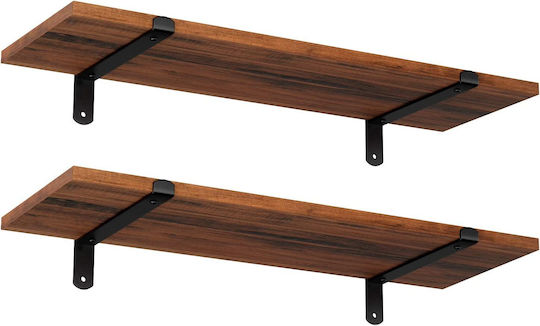 Shelves Wall 2pcs 60x20x15cm Wooden Shelves Wall 2pcs 60x20x15cm Wooden