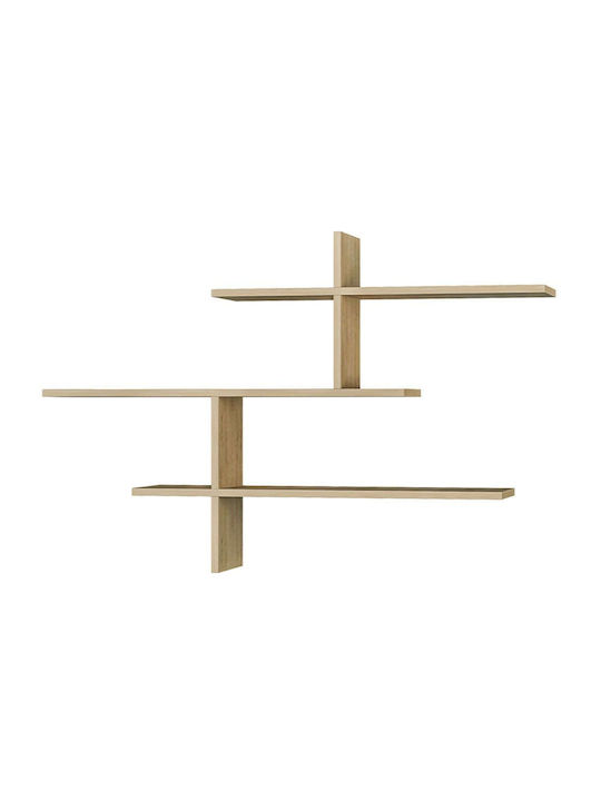 Ράφι Τοίχου Σκάλα Hermes Μπεζ 123x22x80εκ.