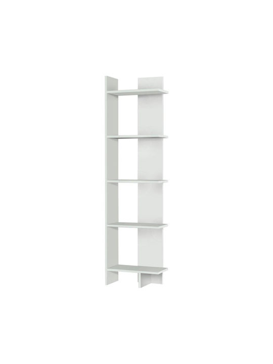 Bibliotecă Perla Alb 48x22x170cm