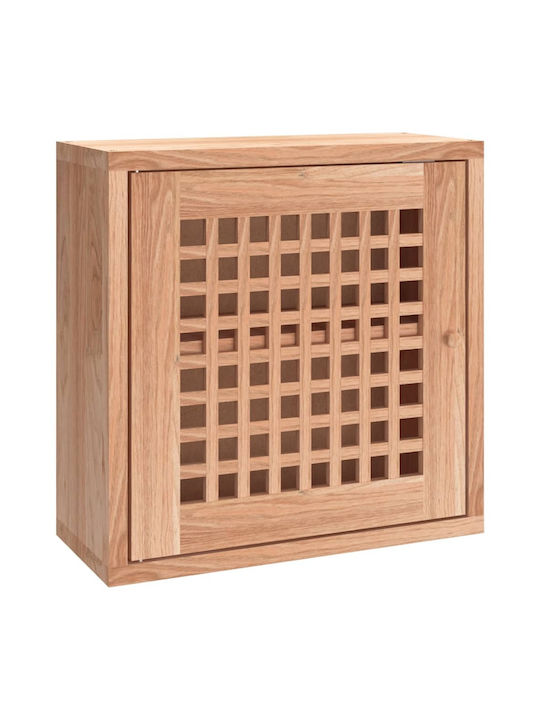 Wall Living Room Cabinet from Solid Wood Beige 42x18x42cm
