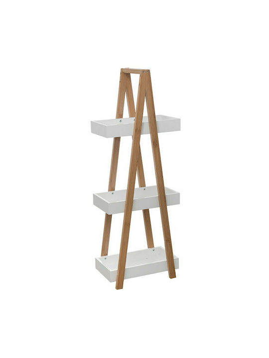 Bookcase Nancy Natural White 30x18x82cm