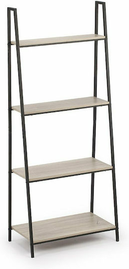 Bookcase Pyramid 60x32x148cm Beige