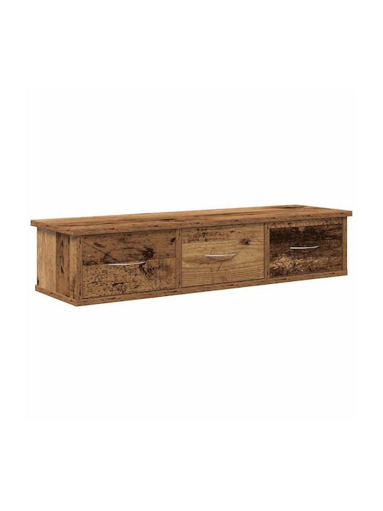Wand Wohnzimmer Nische aus Spanplatte Braune 88x26x18.5cm