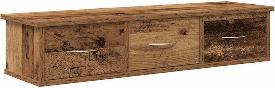 Hängendes Wohnzimmer Nischenschrank aus Spanplatte Eiche 88x26x18,5cm Hängendes Wohnzimmer Nischenschrank aus Spanplatte Eiche 88x26x18,5cm