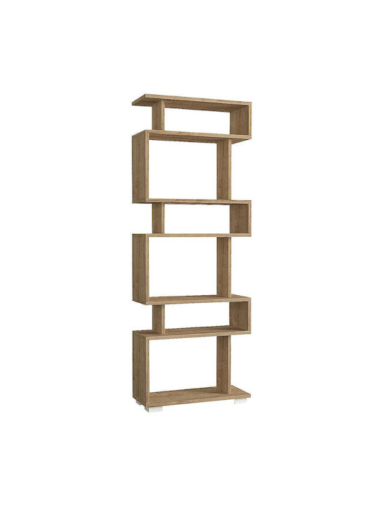 Bibliotecă Osmond Natural 60x20x157cm